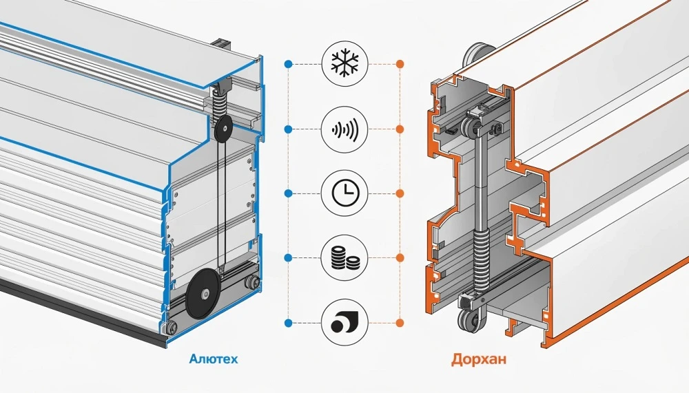 Алютех или Дорхан: какие ворота лучше выбрать